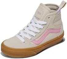 Vans Kids' Ashwood Hi Decon Shoe, Suede/Canvas Oatmeal/Gum, 13.5