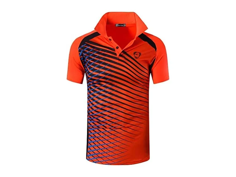 Jeansian Men (XL) Short Sleeve Sport Polo Tee Tops