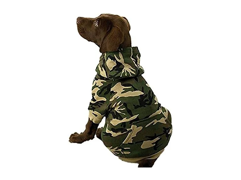 Casual Canine Camo Hoodie for Dogs, 17" Large
